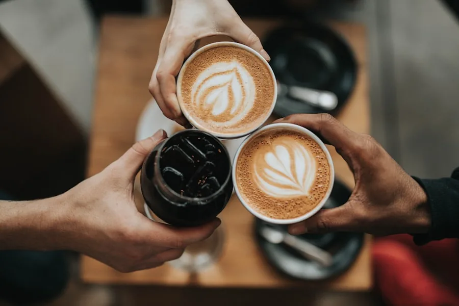 Coffee shared at a comfortable first meeting