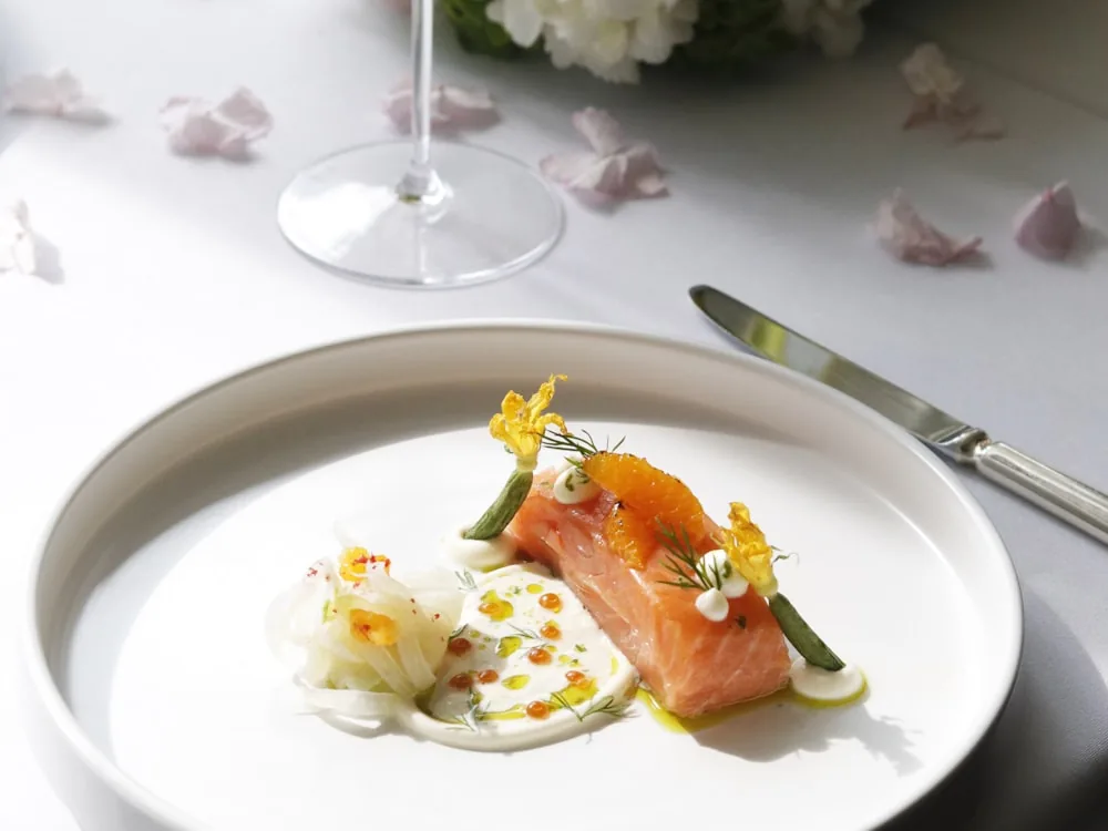 Elegant fine dining setting