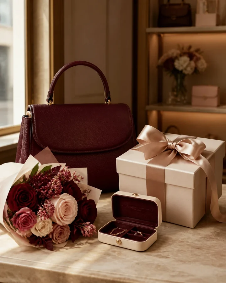 An elegant boutique gift selection