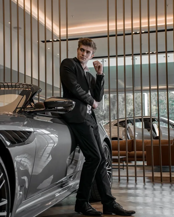 Successful man enjoying an elegant evening